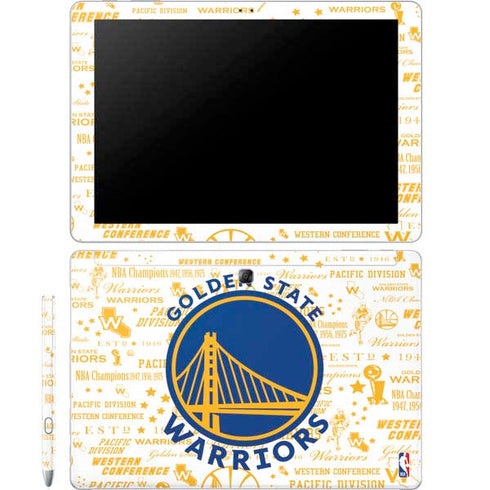 NBA Golden State Warriors Historic Blast Galaxy Book 12in Skin